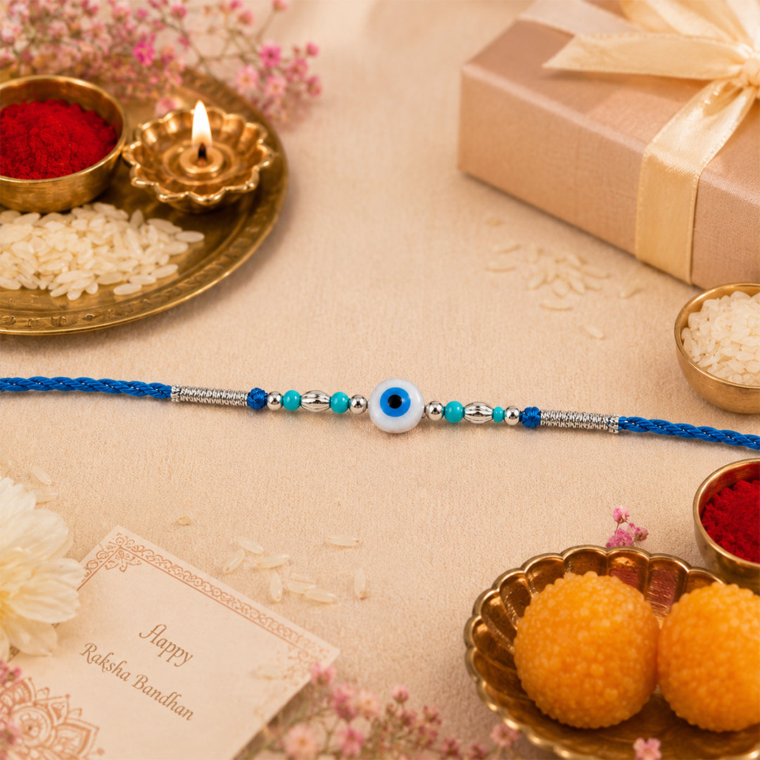Nazariya Blue Evil Eye Rakhi