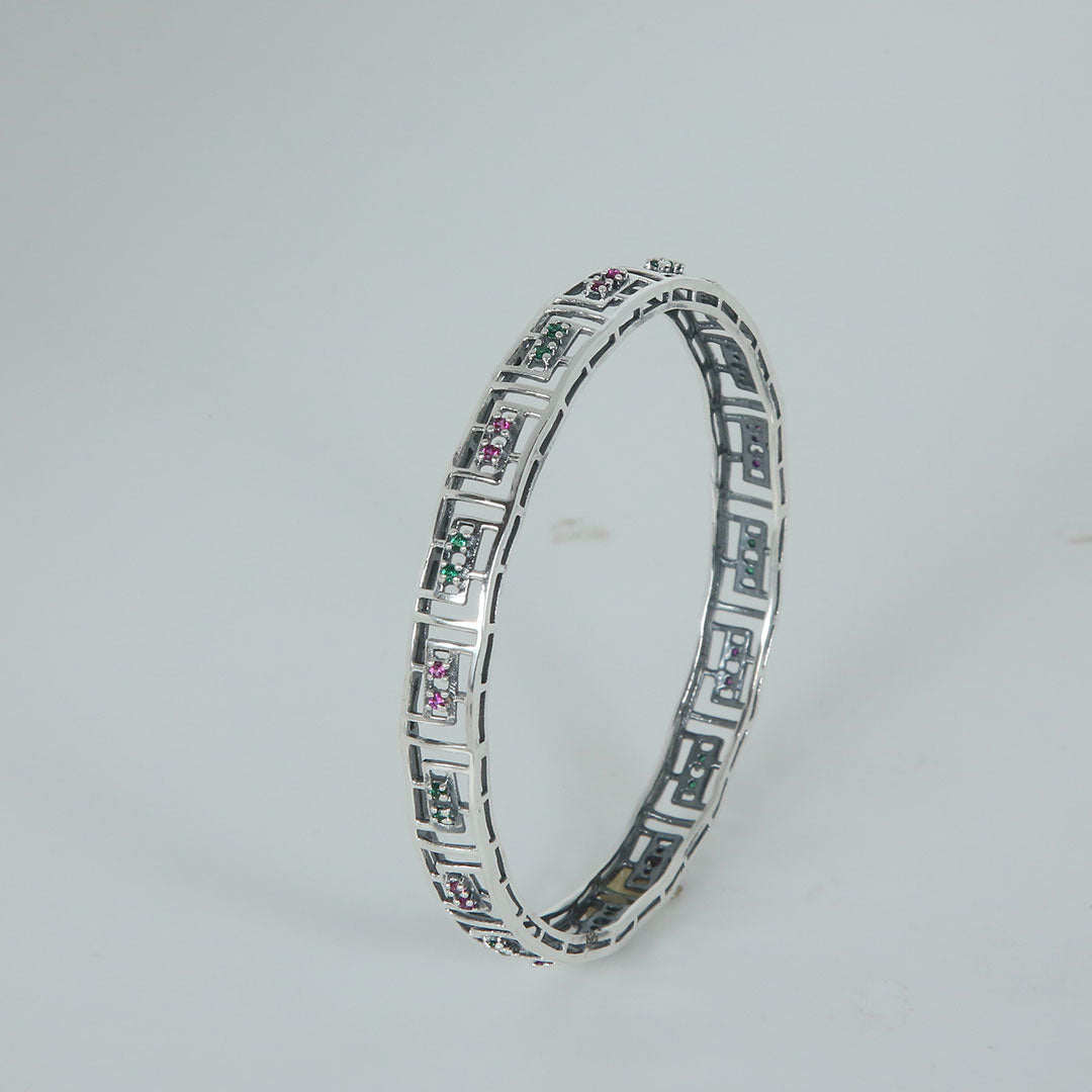 Noor Bangles (Pair) Pure 925 Silver