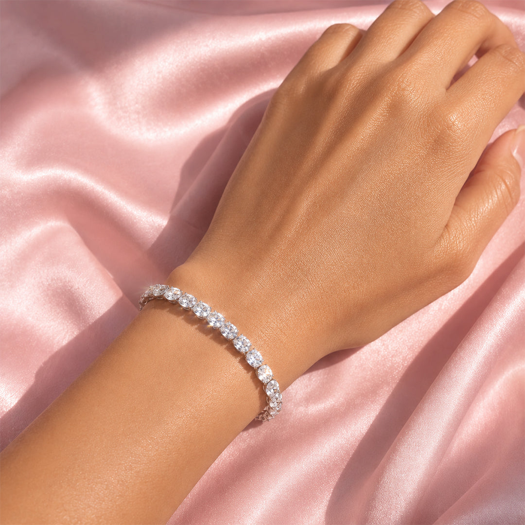 Starlight Opal Tennis Bracelet