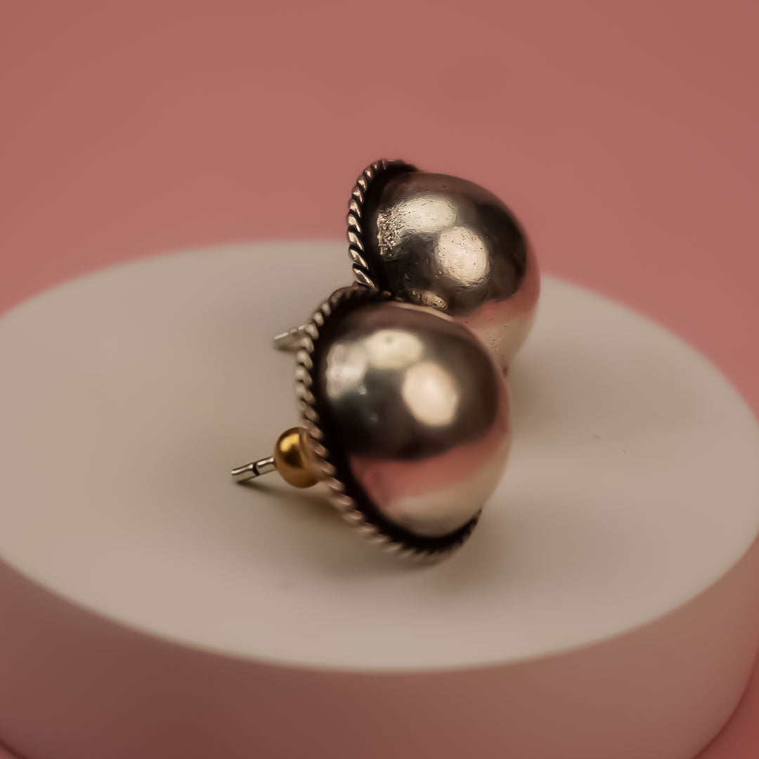 Timeless Oxidized Silver Studs