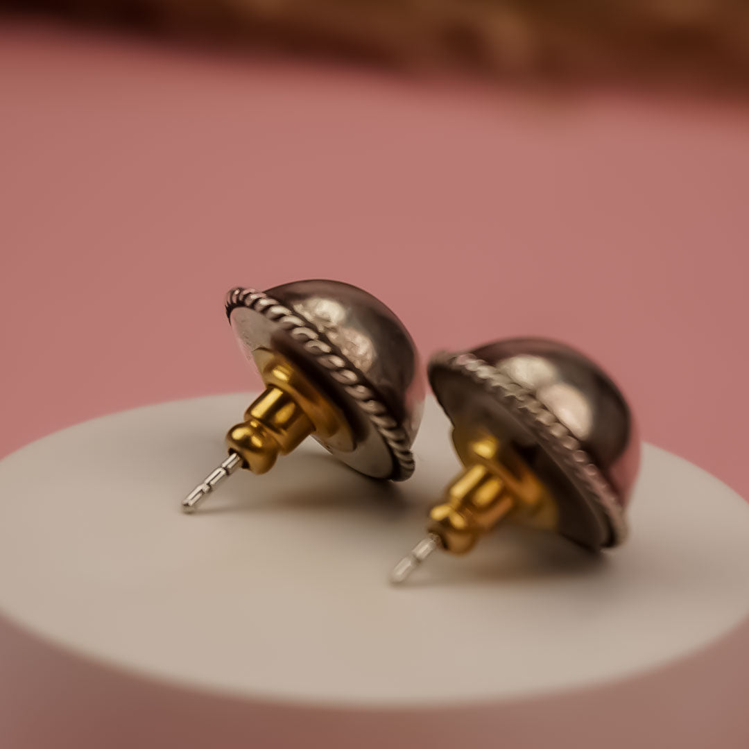 Timeless Oxidized Silver Studs