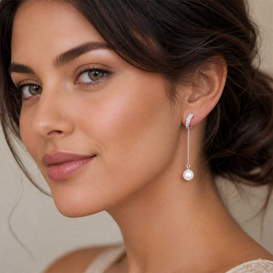 Pearl Drop 925 Silver Earrings