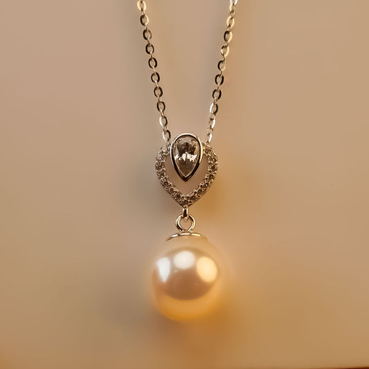 Pearl Drop Necklace | 925 Silver