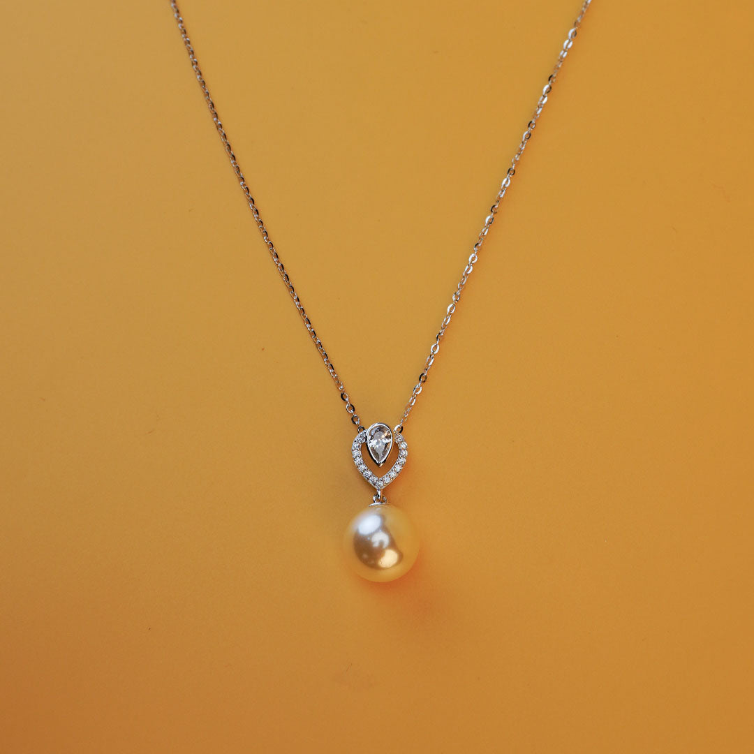 Pearl Drop Necklace | 925 Silver
