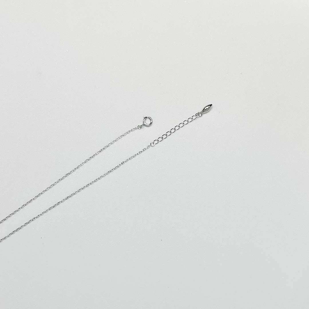 Pearl Bloom Chain Pendant Pure 925 Silver