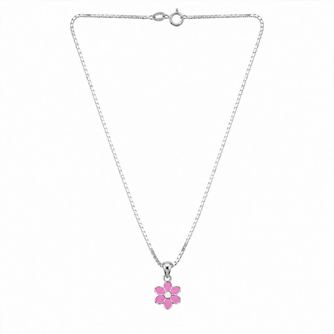 Pink Daisy Kids Necklace