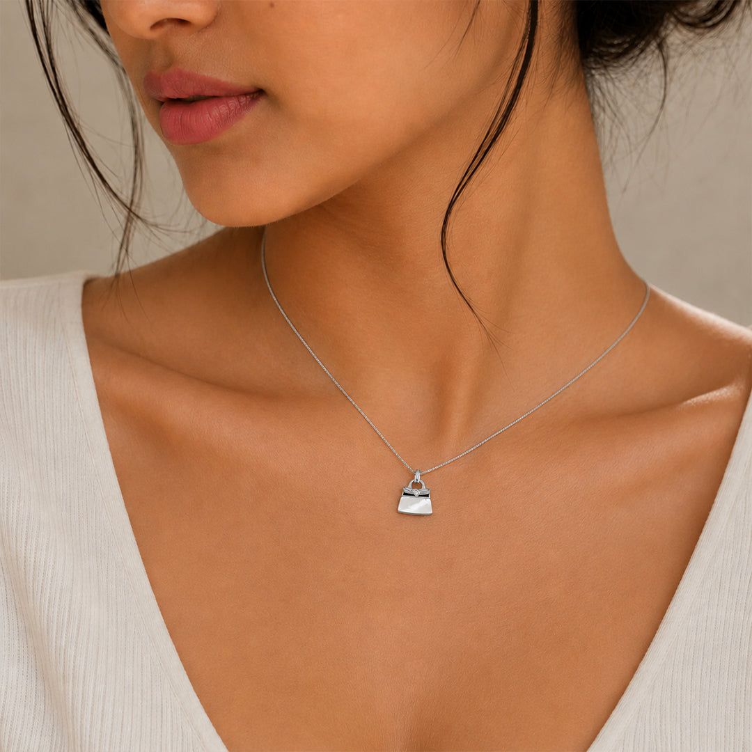 The Jetsetter Purse Pendant and Chain