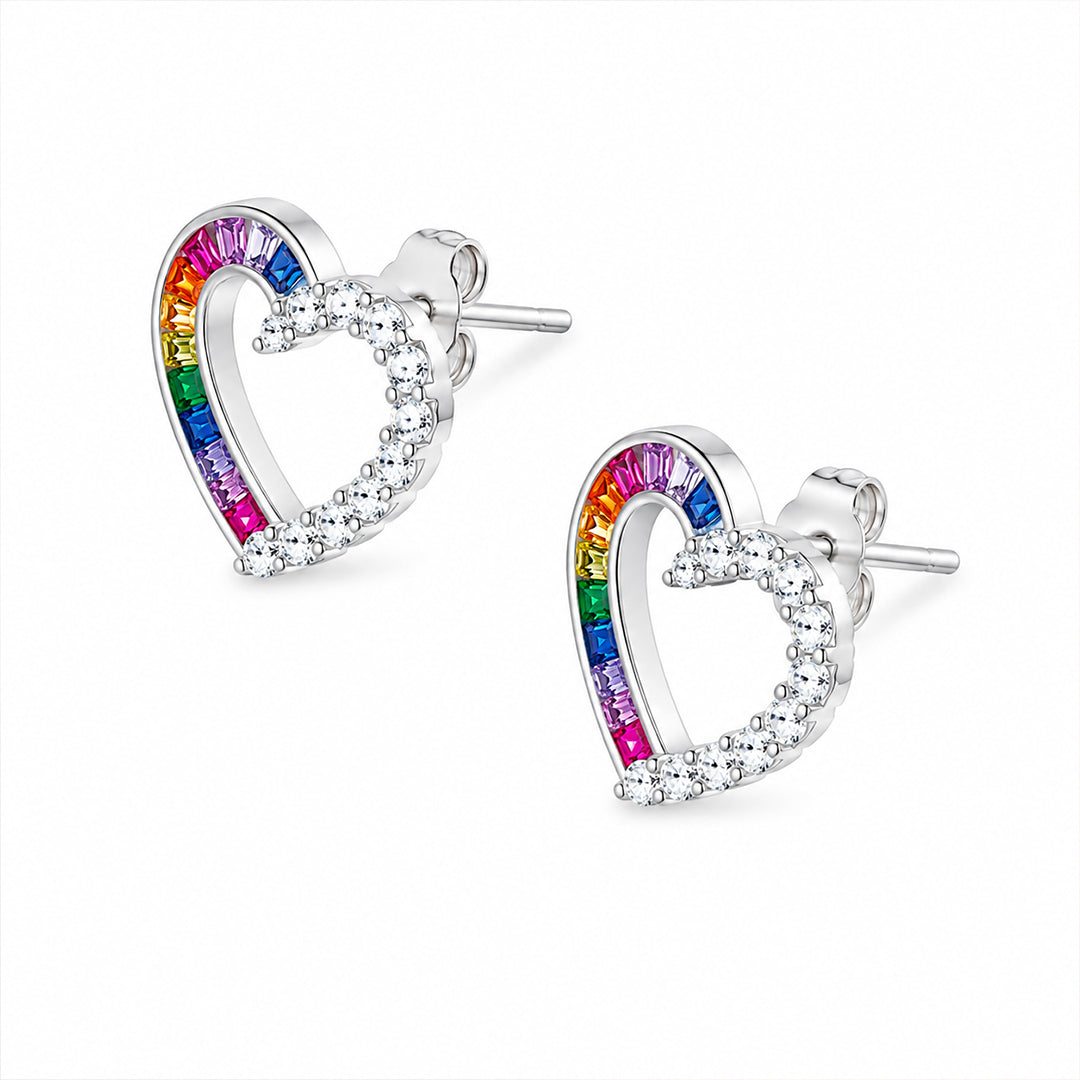 Rainbow Love Necklace Set