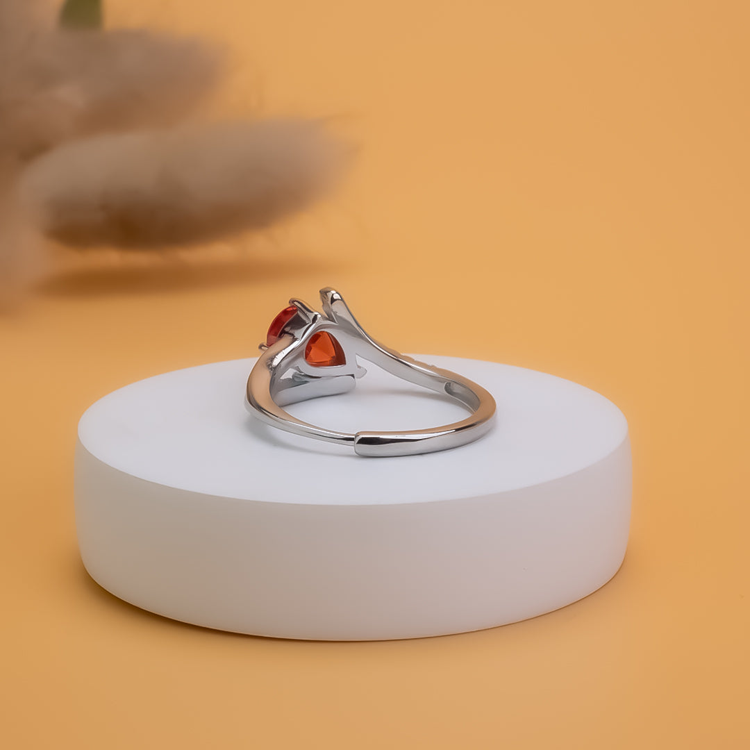 Scarlet Desire Adjustable 925 Silver Ring