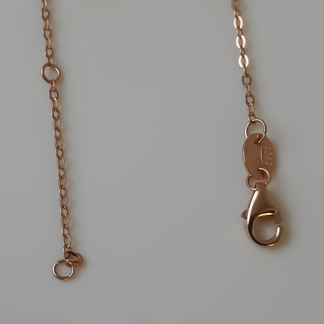 Radiant Rose Gold Circle Pendant