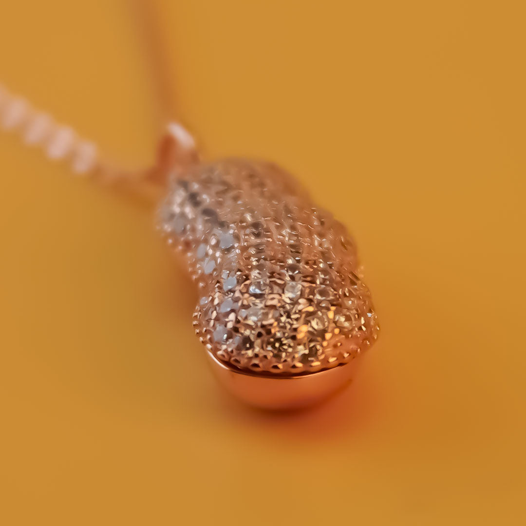 Rose gold Peanut Necklace | 925 Silver