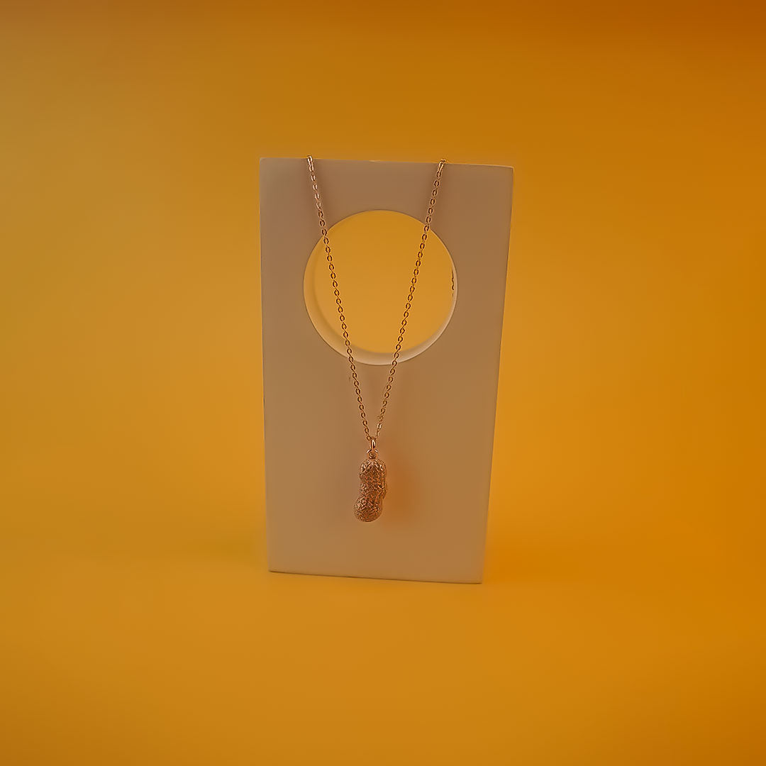 Rose gold Peanut Necklace | 925 Silver