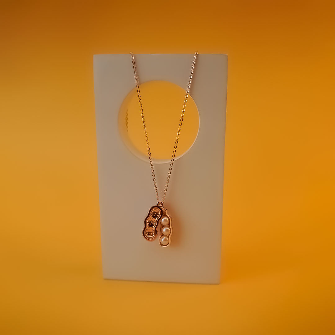 Rose gold Peanut Necklace | 925 Silver