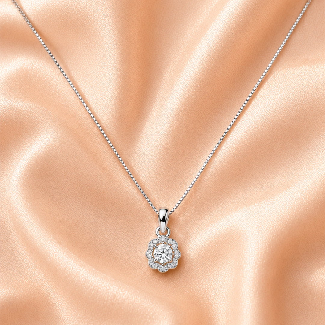 Rosette Sparkle Necklace Set
