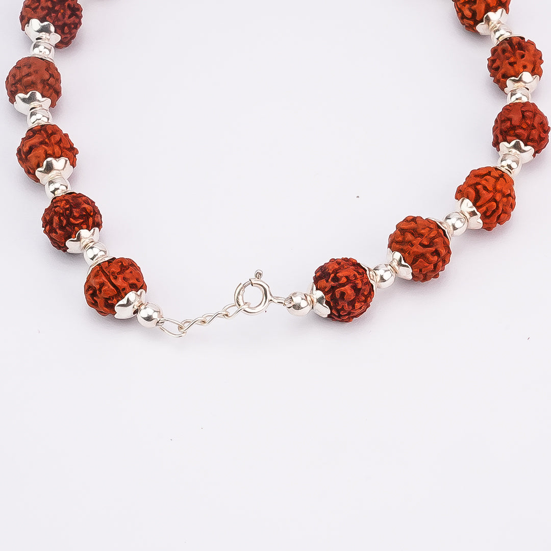 Rudraksh Shiv Bracelet Pure 925 Silver