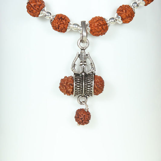 Rudraksh Shiv Bracelet Pure 925 Silver
