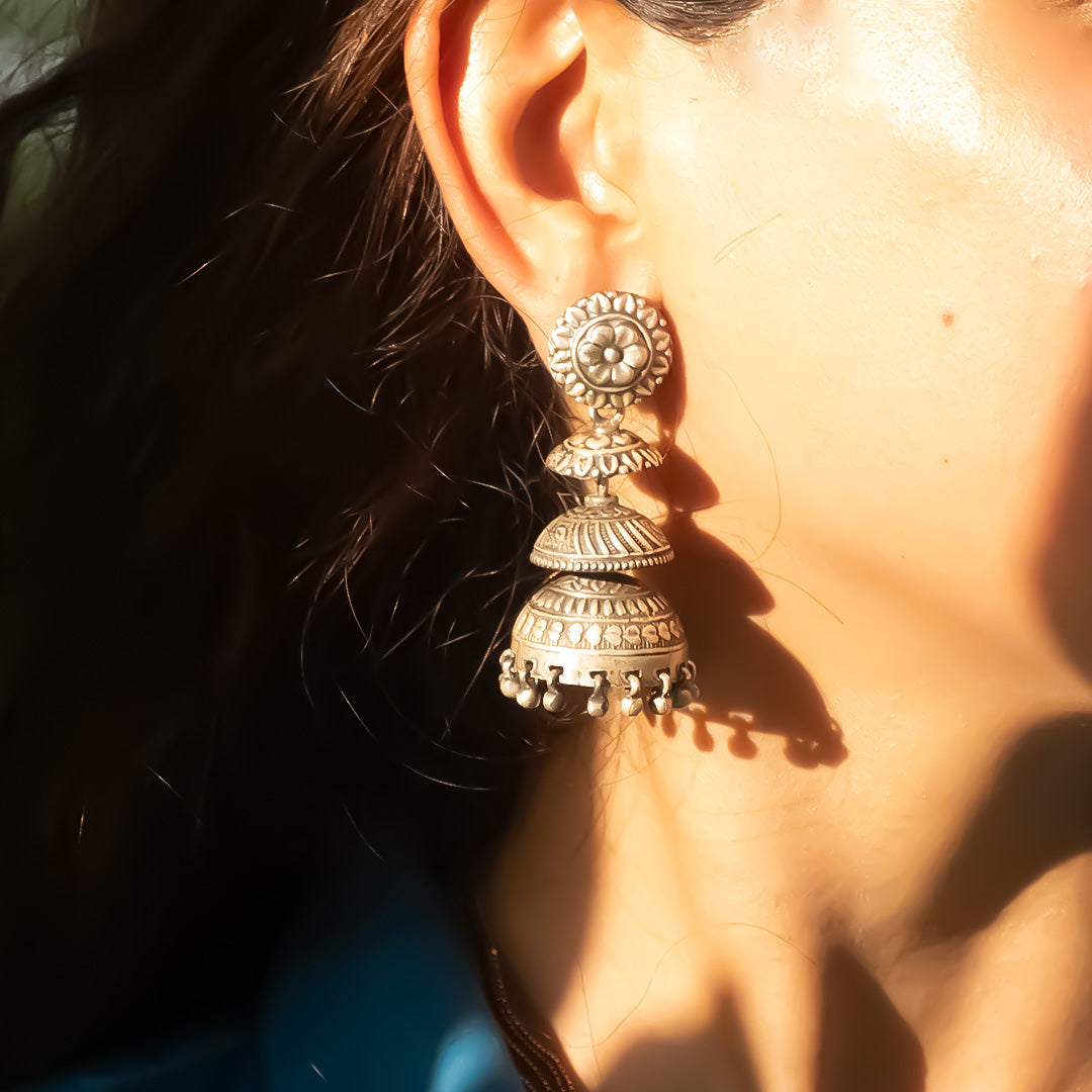 Saanjh Pure 925 Silver Jhumki