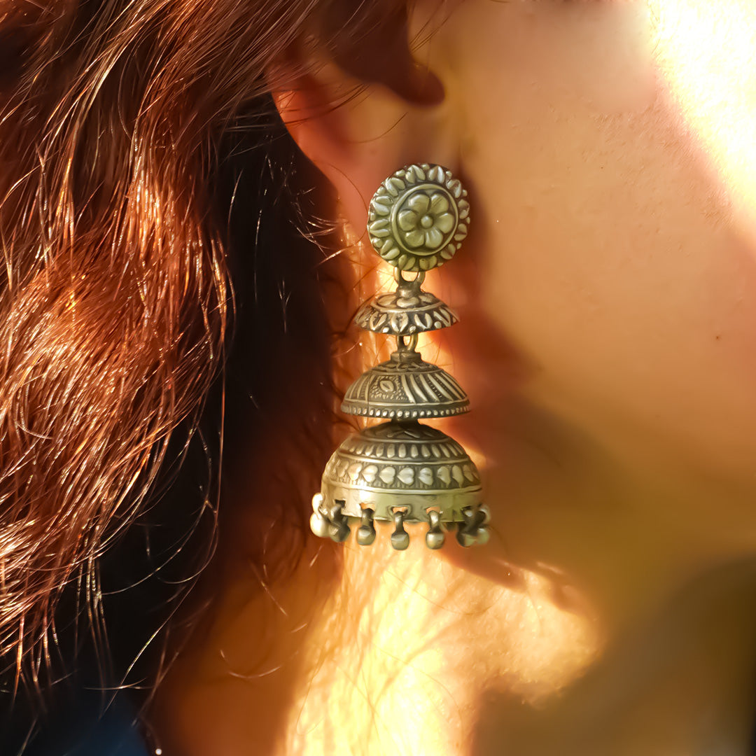 Saanjh Pure 925 Silver Jhumki