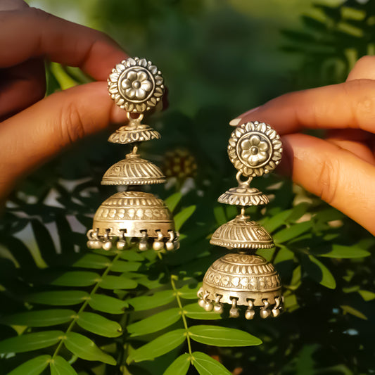Saanjh Pure 925 Silver Jhumki