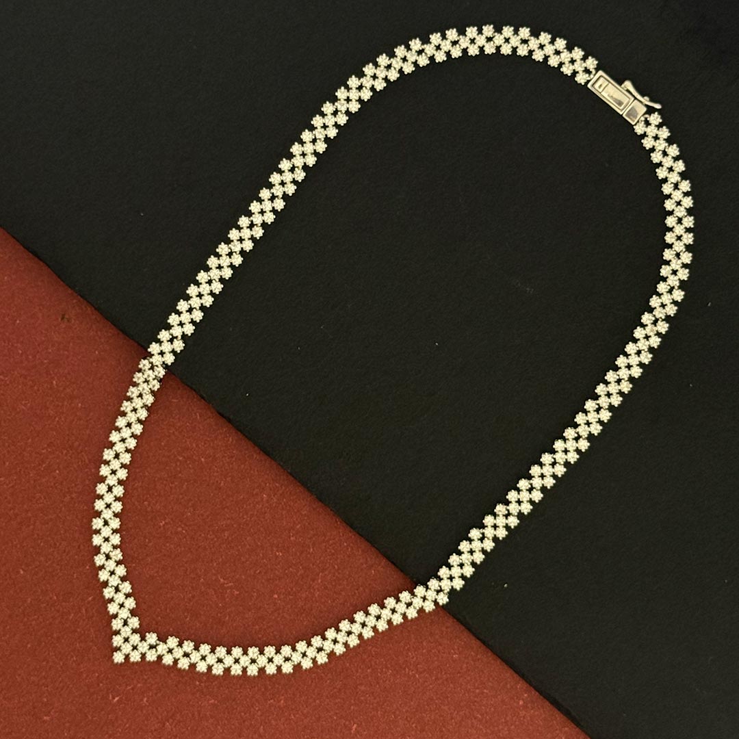 Shimmer Bar Necklace Set — Pure 925 Sterling Silver