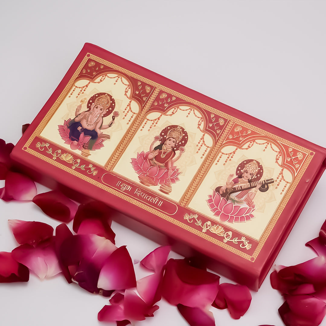 Shubh Diwali Pure Silver Coin Folder(3 Coins x 2g)