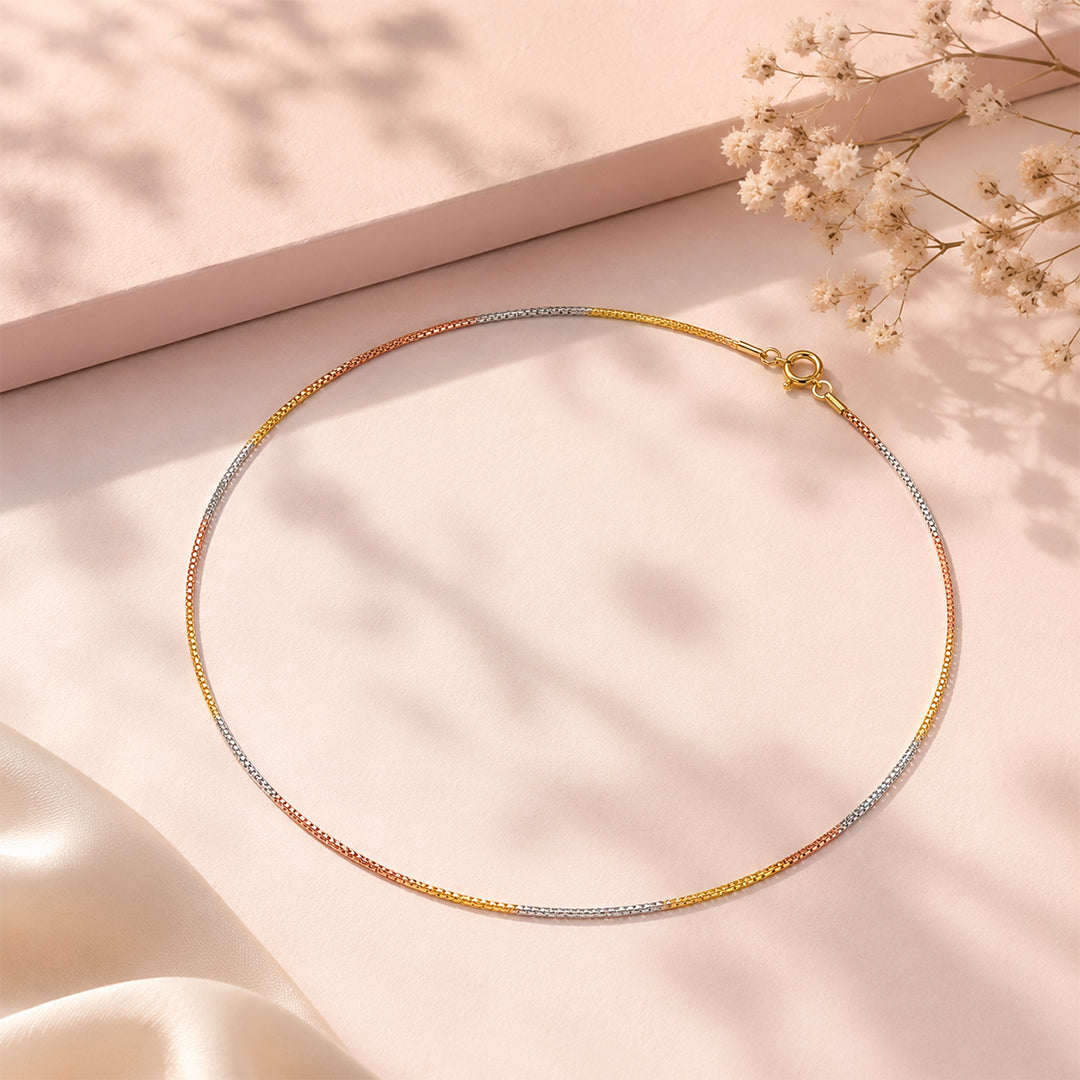 Siena Multi-Tone Italian Silver Chain