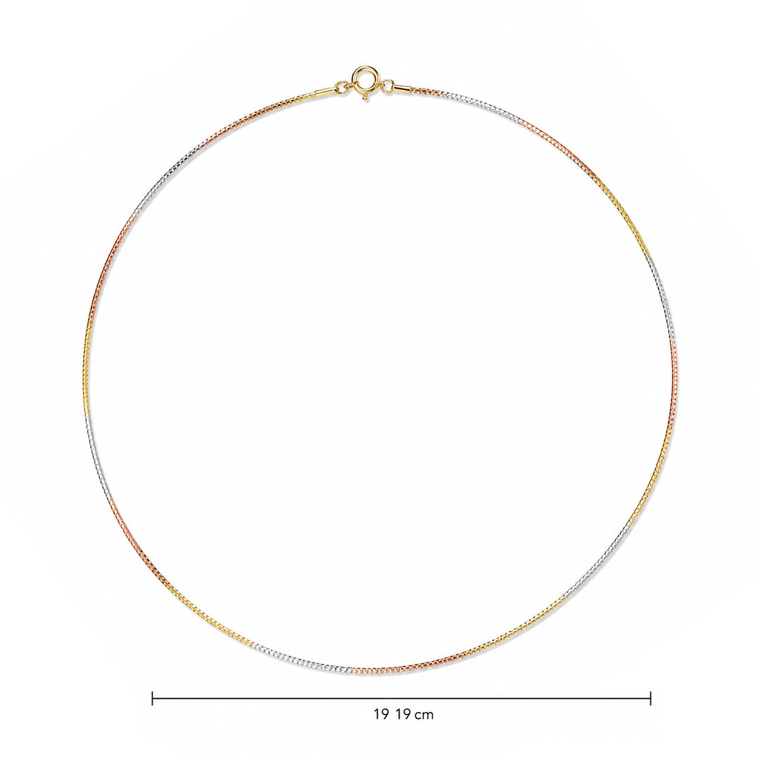 Siena Multi-Tone Italian Silver Chain