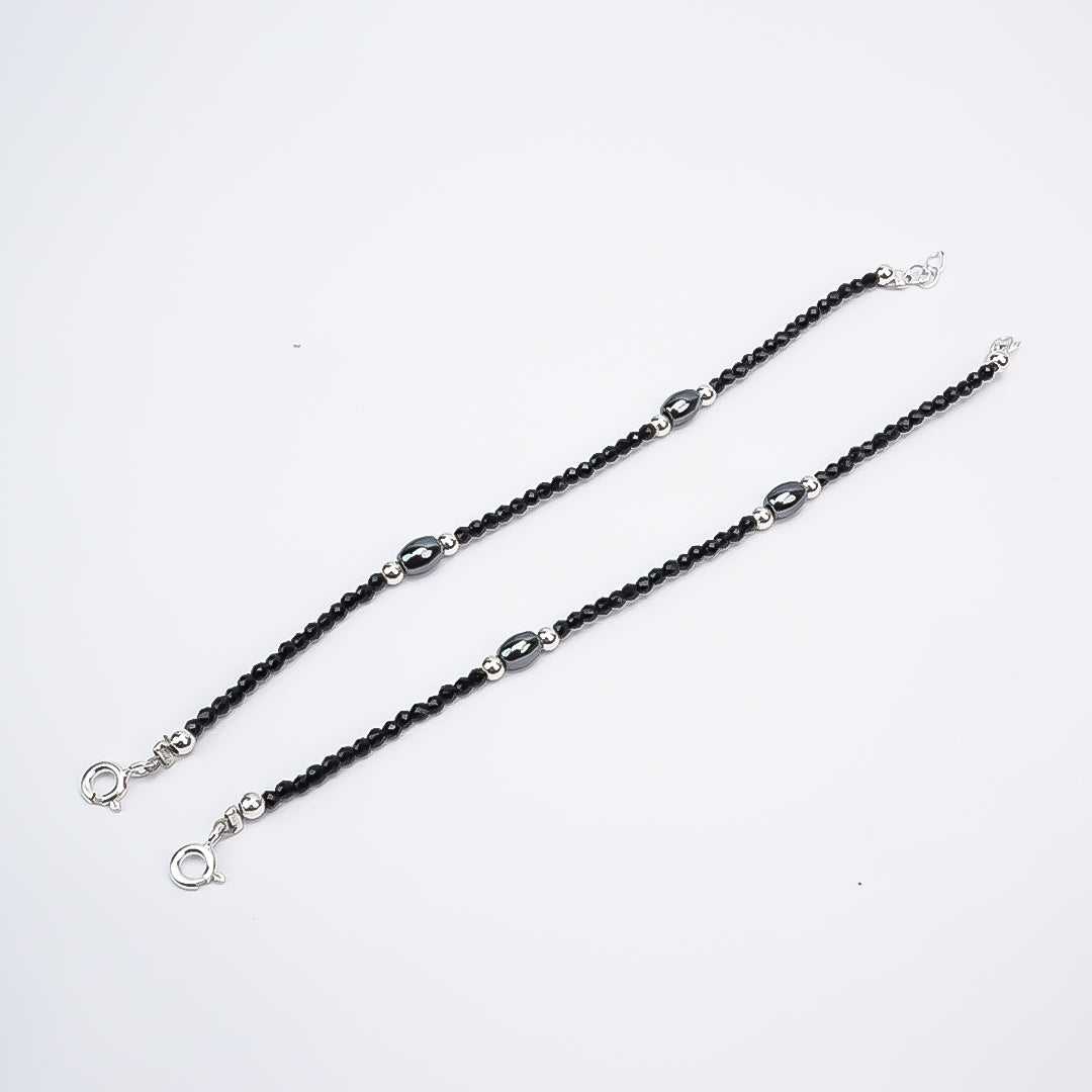 Silver Beaded Baby Nazariya