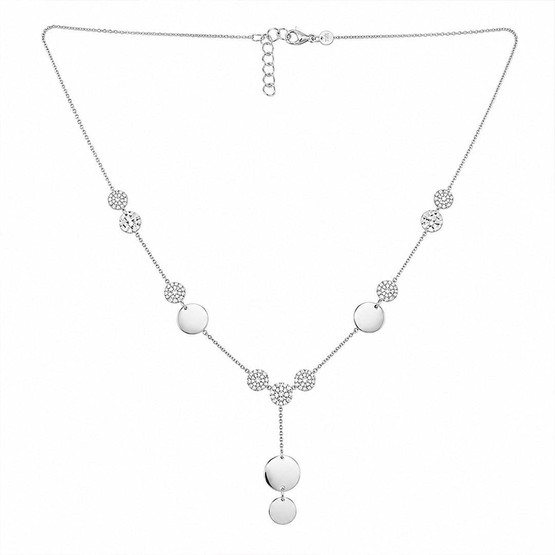 Silver Celeste Drop Necklace