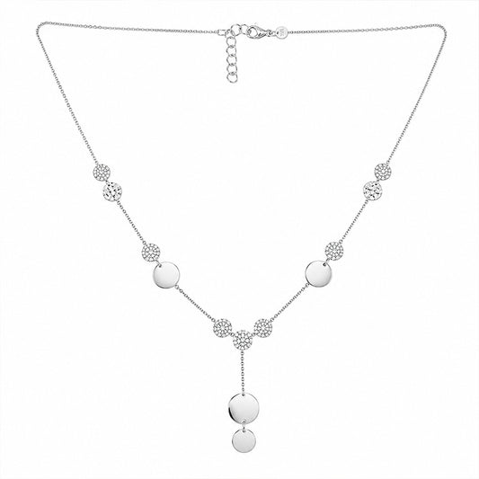 Silver Celeste Drop Necklace
