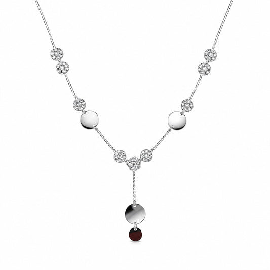 Silver Celeste Drop Necklace
