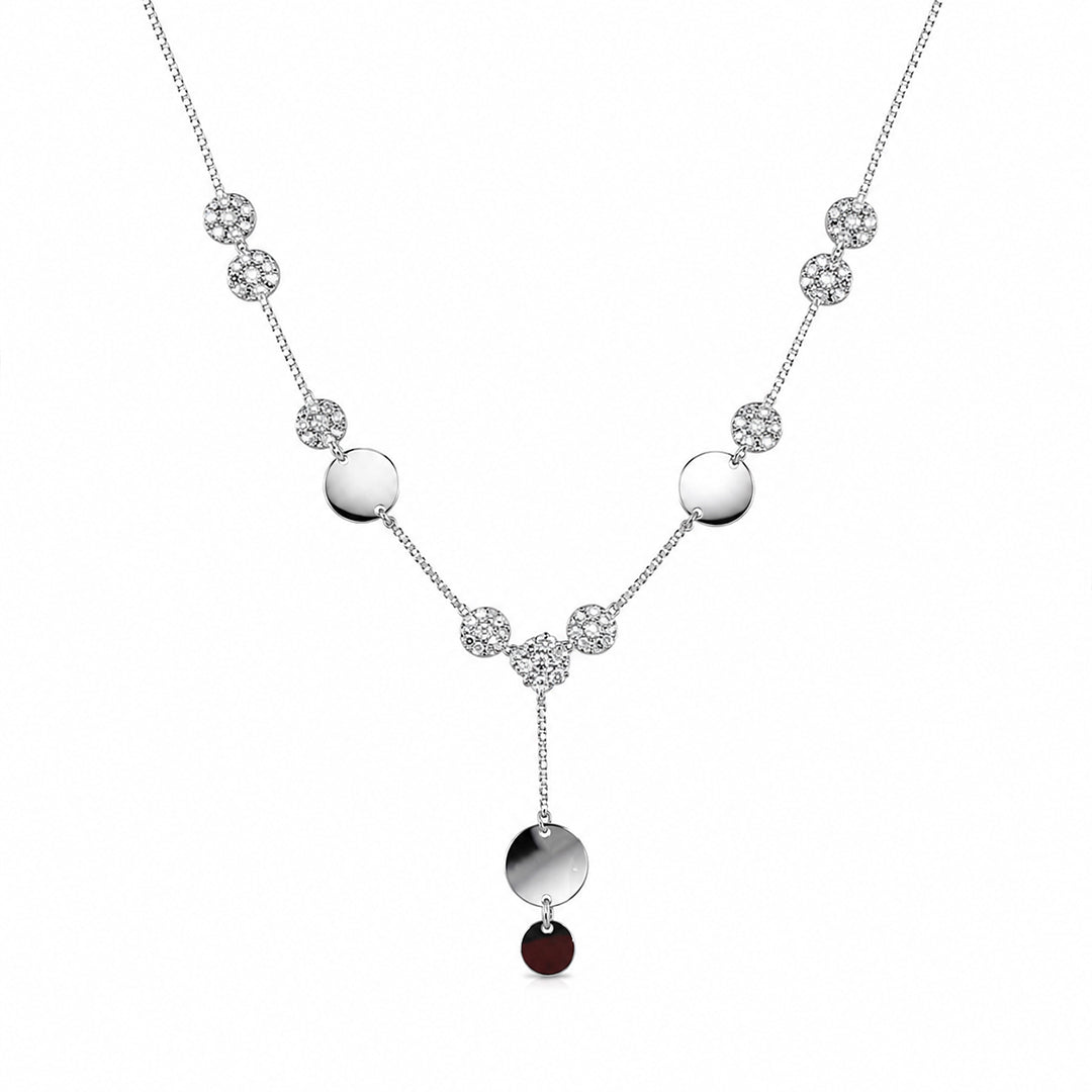Silver Celeste Drop Necklace