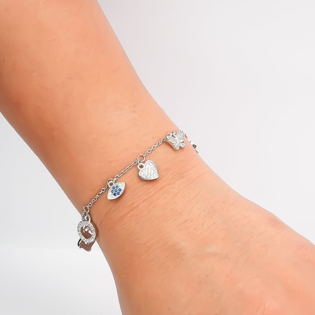 Silver Charm Bracelet