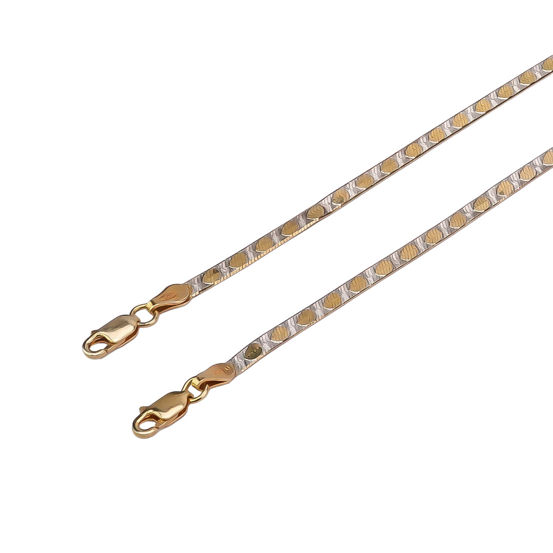 Gold Circle Italian Anklet