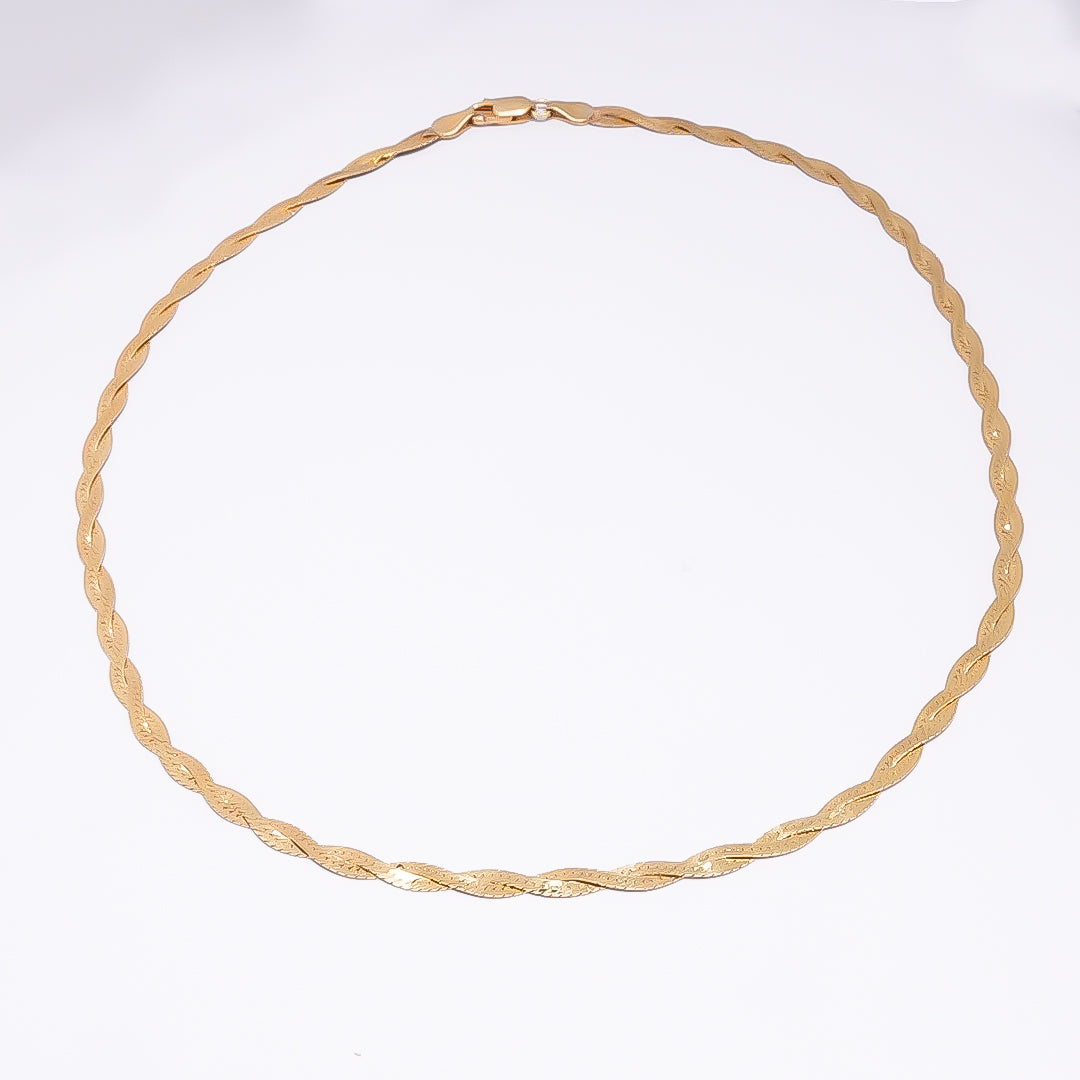 925 Golden Italian Dual Shine Chain