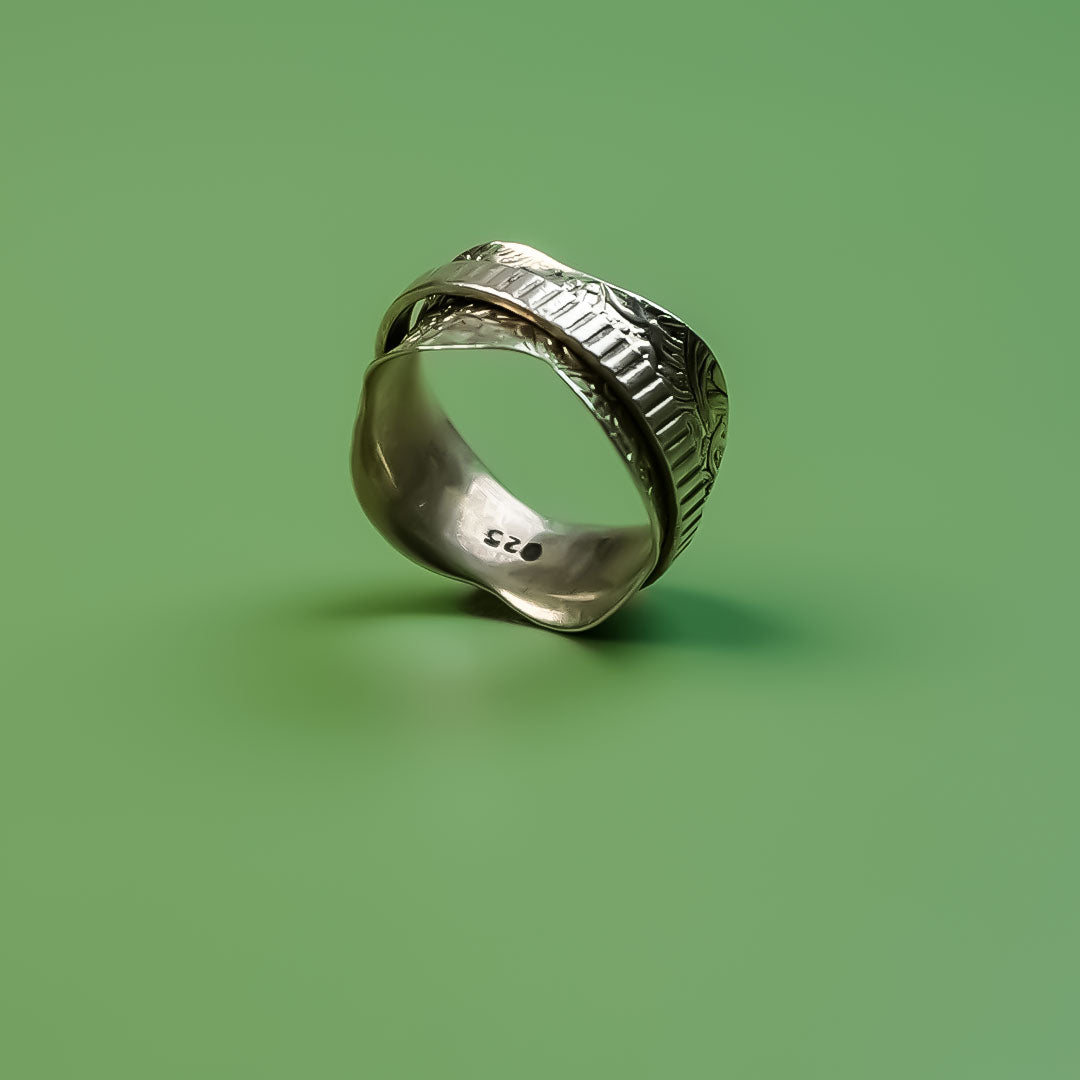 Silver Serenity Rotator Band (Size 7)