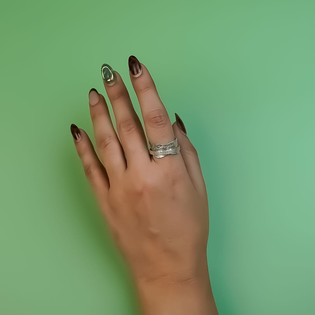 Silver Serenity Rotator Band (Size 7)