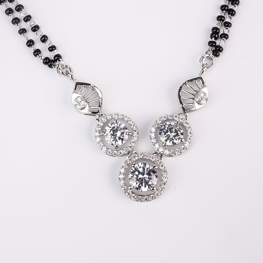 Silver Eterna Solitaire 925 Mangalsutra
