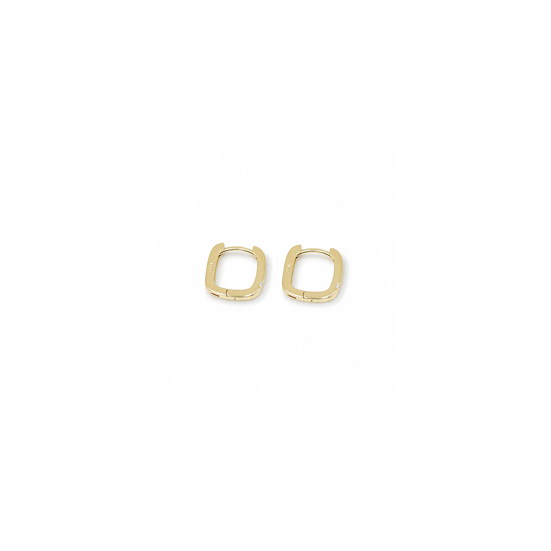 Sleek Gold Silver Hoops