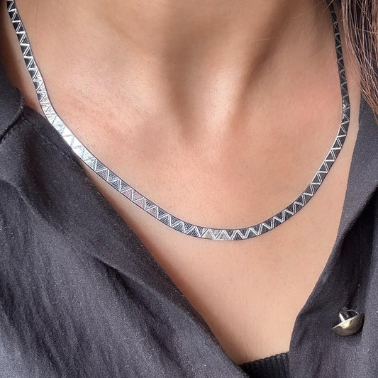 Serpent Luxe – Italian Snake Chain Pure 925 Silver