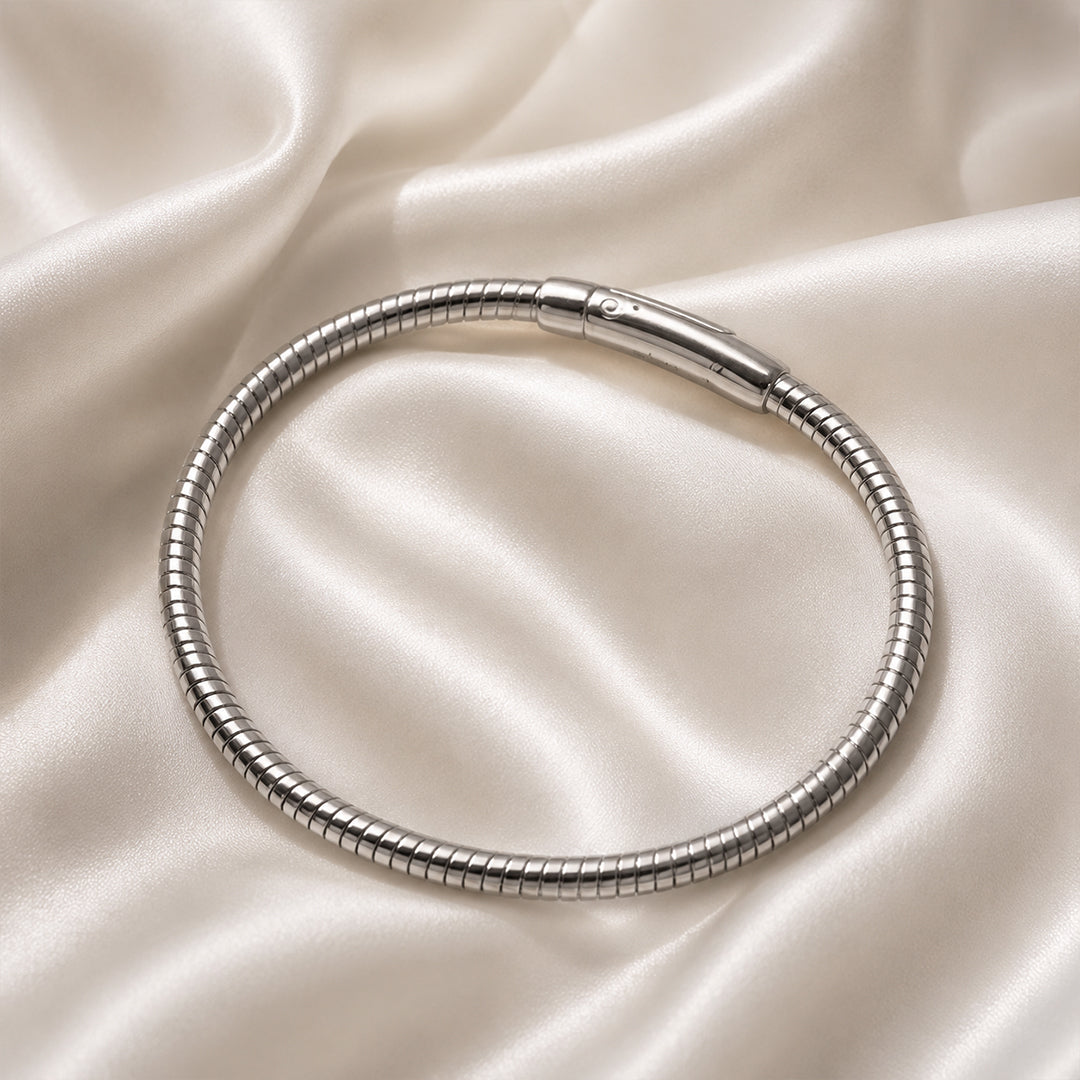 Snake Chain Silver Bracelet