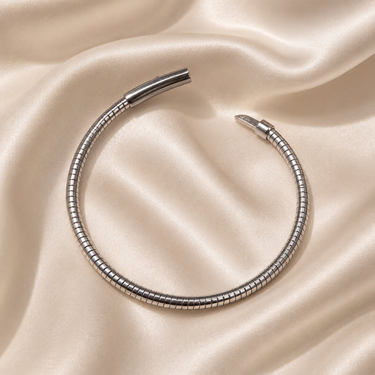 Snake Chain Silver Bracelet