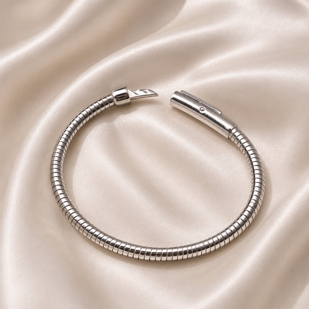 Snake Chain Silver Bracelet