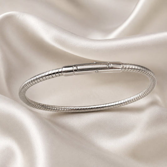 Snake Chain Silver Bracelet