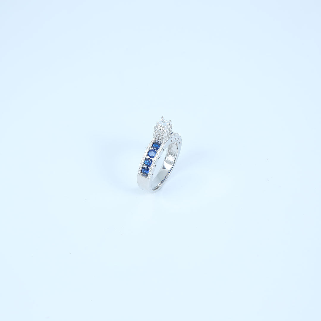 Midnight Crown Ring Pure 925 Silver