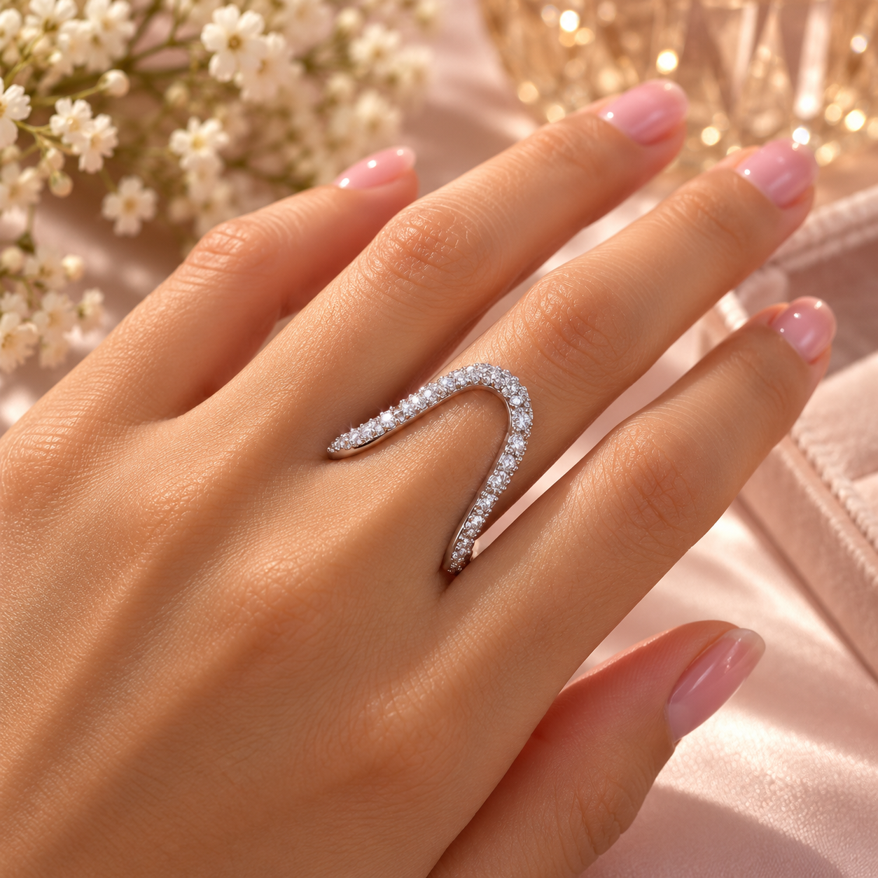 925 Sterling Silver Wave Ring