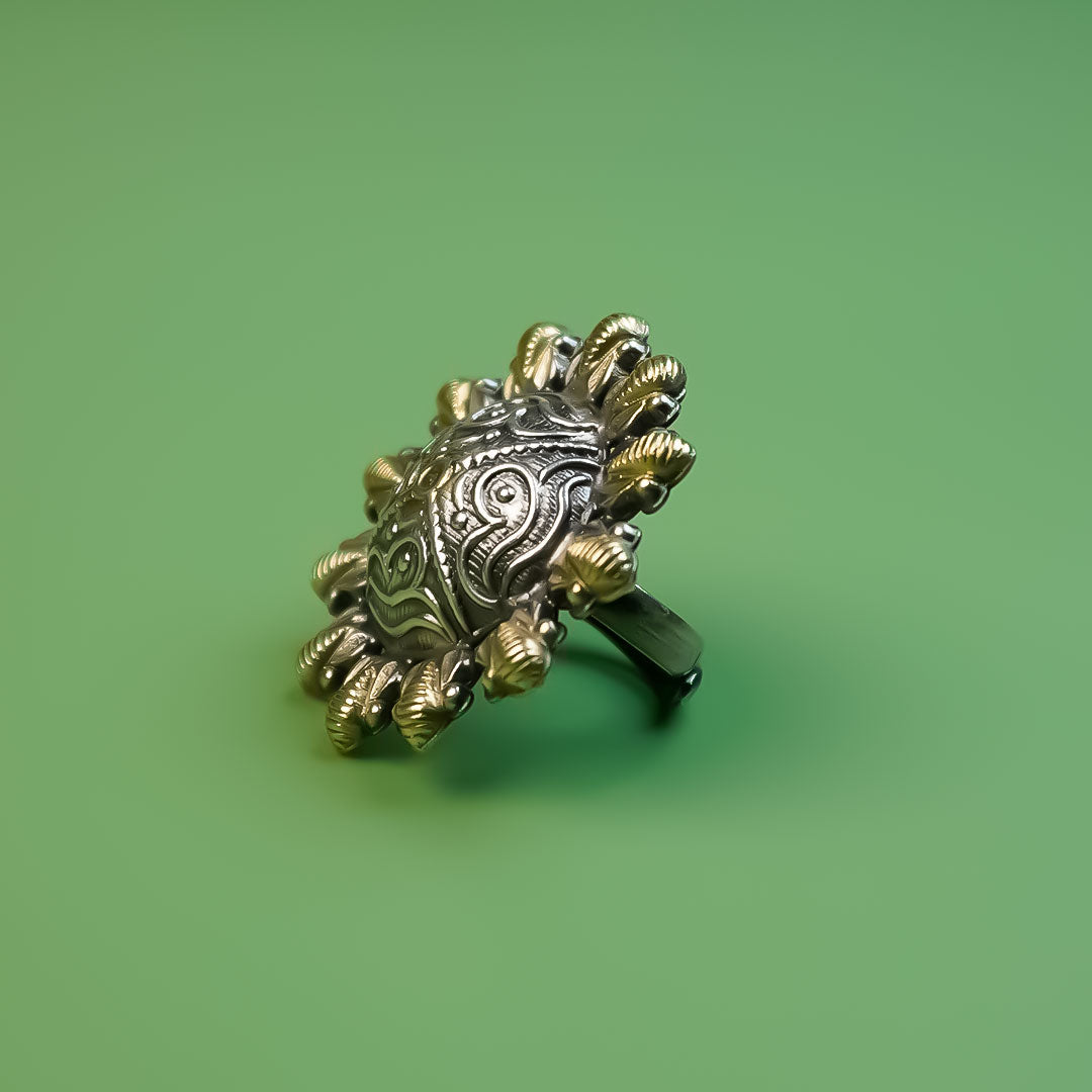Sunburst Glow Adjustable Ring