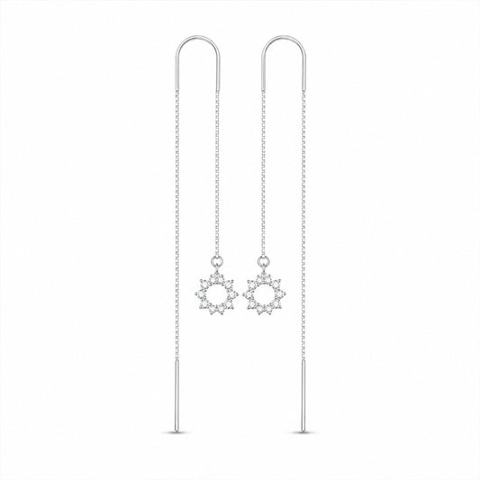 Sunburst Threader Earrings
