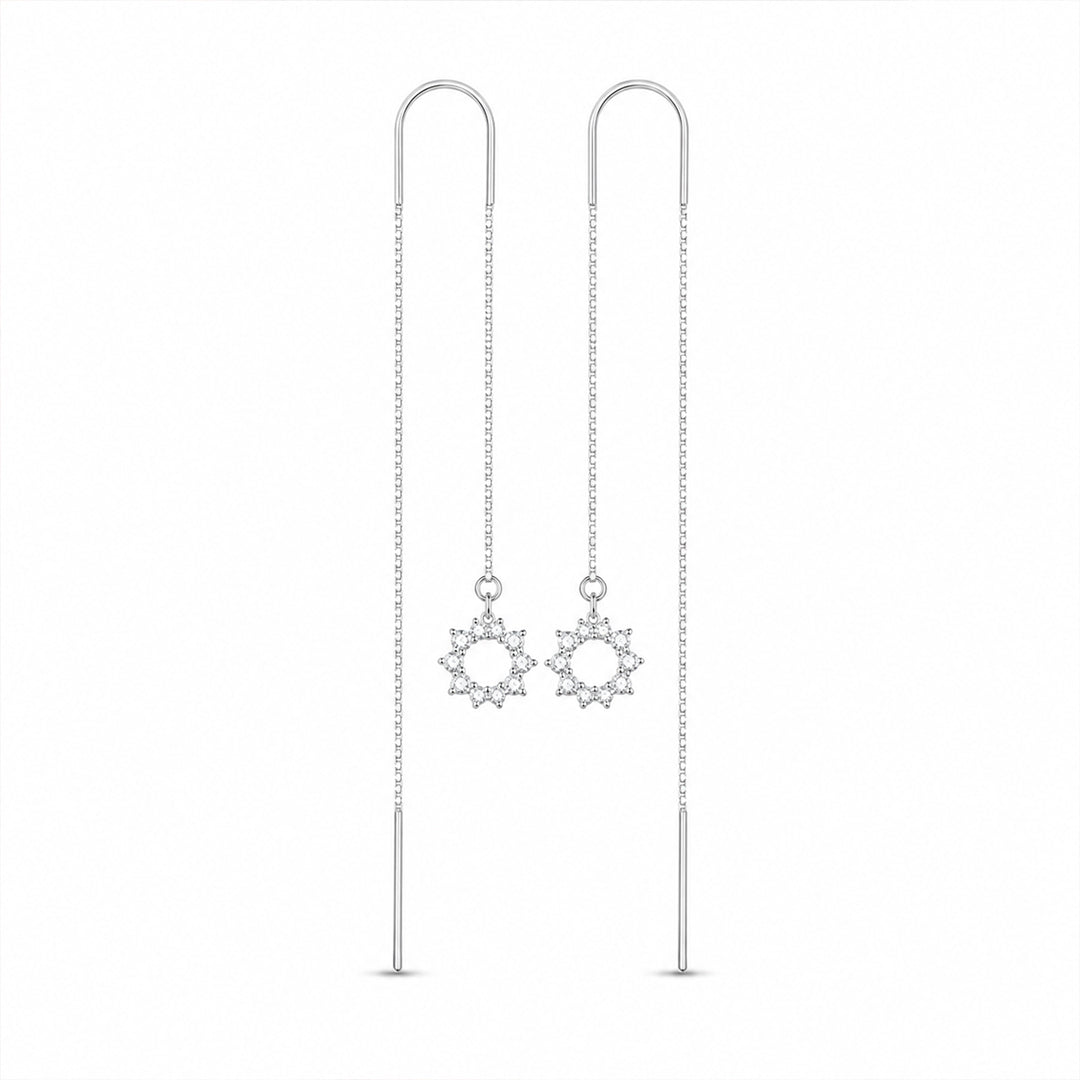 Sunburst Threader Earrings