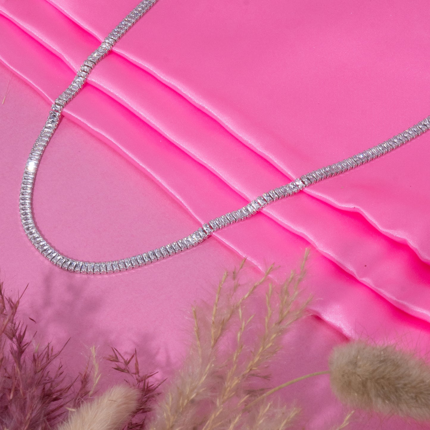 Crystal Luxe Tennis Necklace